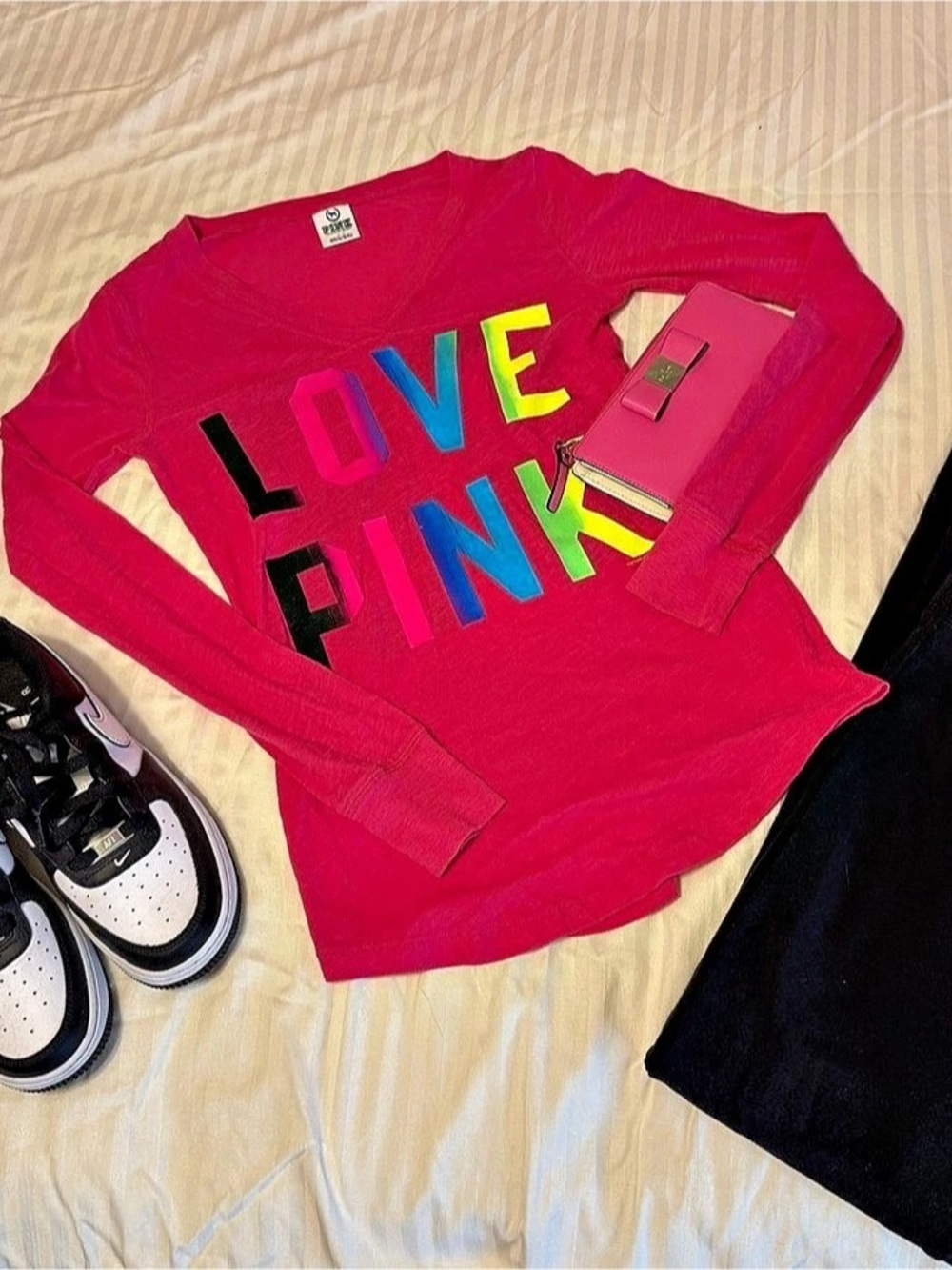 PINK Vintage Long Sleeve Tee